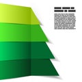 Abstract striped christmas tree background