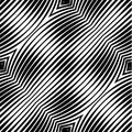 Abstract Striped Geometric Vector Seamless Pattern