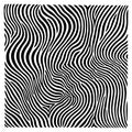 Abstract striped textured background, optical illusion. Lines tile vector illustration. Royalty Free Stock Photo