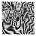 Abstract striped textured background, optical illusion. Lines tile vector illustration. Royalty Free Stock Photo