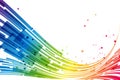 Abstract stripes rainbow background Royalty Free Stock Photo