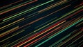 Abstract stripes in space - abstraction of data communication, computer generated background, 3D render