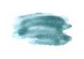 Abstract stripes on white background. Isolated. Hand-drawn background. Aquarelle brush stains on paper. Blue glitters