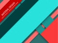 Abstract stripped background - material design style