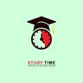 abstract study time logo icon Royalty Free Stock Photo