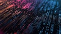 Abstract style electric pixel particle of musical sound in digital theme. AIG53.