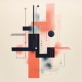 Geometric Abstract Illustration In Bauhaus Style By F Neil