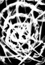 In an abstract style, a spider web is drawn with flexible lines, the dome of an ultra modern building, for the profit energy of