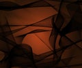Abstract stylish background with plastic black meshed shapes