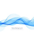 Abstract stylish blue wave background