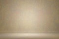 Abstract stylish photo studio portrait background. Wall scratch blur light cream paint grunge backdrop. 3D rendering