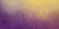 Abstract stylish watercolor purple yellow color with paint mix, paint spots and ombre effect