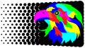 Abstract stylization of the eagle. Royalty Free Stock Photo