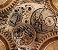 Abstract stylized collage of a mechanical d Royalty Free Stock Photo