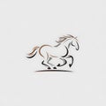 Abstract Stylized Image Of A Running Horse Royalty Free Stock Photo