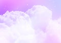 Sugar cotton candy sky background Royalty Free Stock Photo