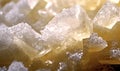 Abstract sugar crystal. Granulated surar Close-up wallpaper. Generative AI