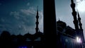 Abstract Sultan Ahmet Mosque animation with digitial scan elements