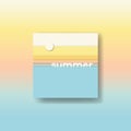 Abstract summer background vector illustration. Bright sunshine color palette.