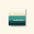 Abstract summer background vector illustration. Earth palette ground colors.