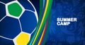 2024 Conmeball Copa America Abstract Brazilian Summer Game Competition vector sign Brazil