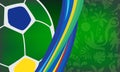 Abstract Summer 2025 Conmeball Copa America Abstract green Brazilian Summer Game Competition- Vector