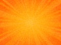 Abstract sun burst orange color circle pattern texture design background. You can use for sales poster, promotion ad, artwork of Royalty Free Stock Photo