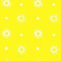 Abstract sun, circle seamless repeat pattern. Royalty Free Stock Photo
