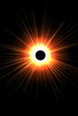 Abstract sun eclipse Royalty Free Stock Photo