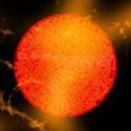 Abstract sun eruptions Royalty Free Stock Photo