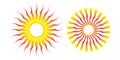 Abstract Sun Icons. Design Elements Set Royalty Free Stock Photo