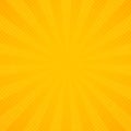 Abstract sun of yellow and orange radiance rays pattern background Royalty Free Stock Photo