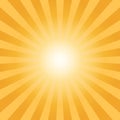 Abstract sunbeams orange rays background Royalty Free Stock Photo