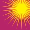 Abstract Sunburst Background for design, paint background. Sunburst effect. Vector Illustration Royalty Free Stock Photo