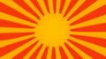 Abstract Sunburst Design Orange and Yellow Rays Royalty Free Stock Photo