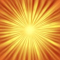 Abstract Sunburst with Radial Bright Rays Royalty Free Stock Photo