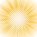 Abstract sunburst vector background. Halftone dotted effect with copy space. Vector template for banners, posters, etc