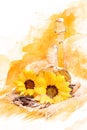 Abstract Sunflower oil and seeds