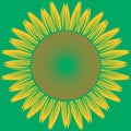 Abstract sunflower vector Royalty Free Stock Photo