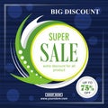 Abstract super sale with modern background