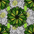 Decorative pattern in ethnic oriental style Royalty Free Stock Photo