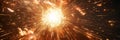 Abstract supernova burst with glowing cybernetic energy rings expanding through space