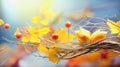 Abstract Surreal Background With Fantasy Colors. Autumn Mood. Blurred Effect.