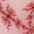Abstract surreal background / fractal red pink spider