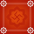 Abstract Swastika Background