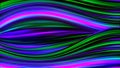 Abstract Sweet Purple Green Psychedelic Eye Glowing Fluid Wave Line Lights Background Royalty Free Stock Photo