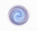 Abstract swirl design element. Spiral, rotation and swirling movement. Vector illustration with dynamic effect