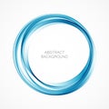 Abstract swirl energy circle Blue element design wave Royalty Free Stock Photo