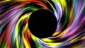 Abstract swirl painting in rainbow colours with place in the middle for text or logo Royalty Free Stock Photo