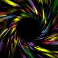 Abstract swirl painting in rainbow colours with place in the middle for text or logo Royalty Free Stock Photo